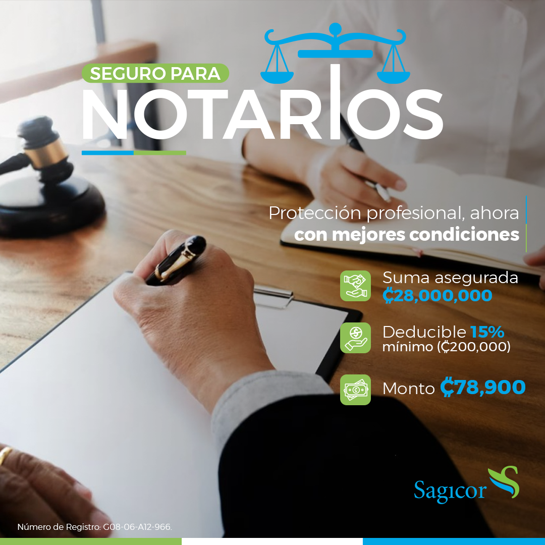 Seguro para Notarios, te cubre hasta ₡28,000,000